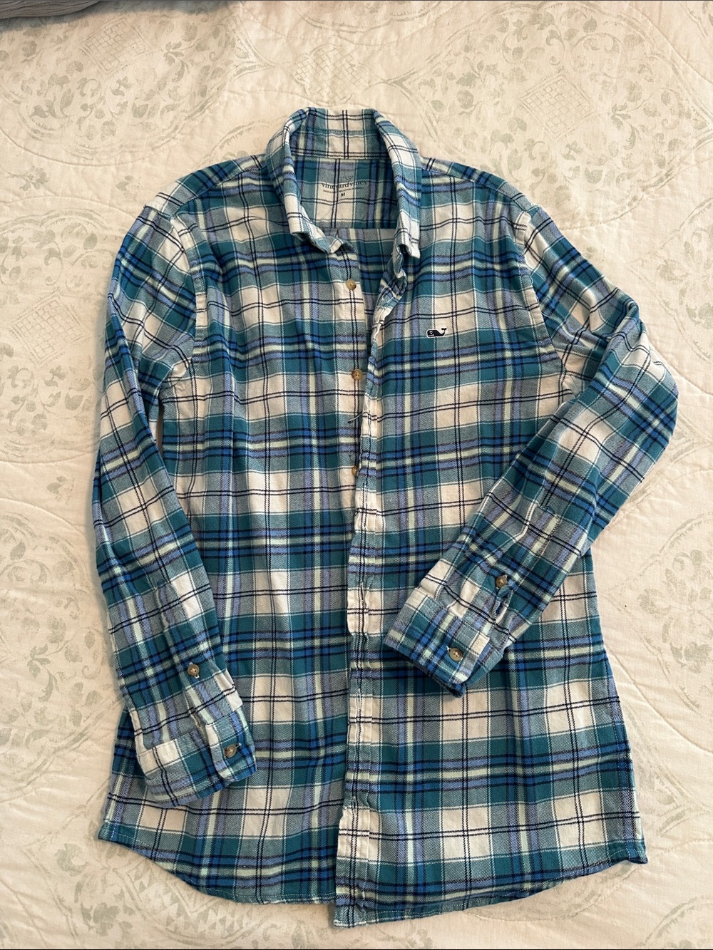 Vineyard Vines Blue Plaid Button-Down Shirt